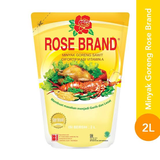 Rose Brand Cooking Oil 2 Liter Packaging Harga 159,000 rupiah*Gratis Ongkir