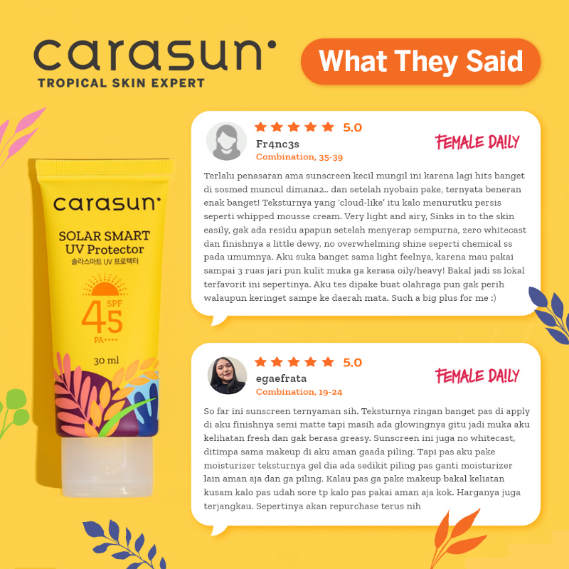 ingredients carasun sunscreen