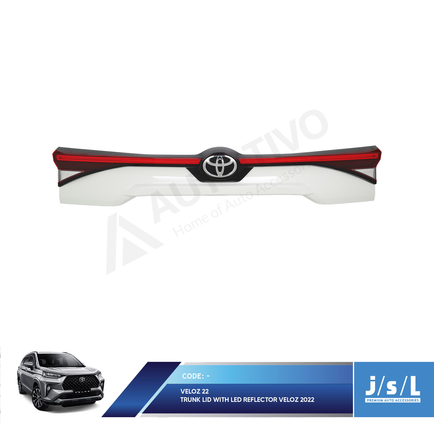 Trunk Lid All New Veloz with LED Reflektor Harga 3,150,000 rupiah*Gratis Ongkir