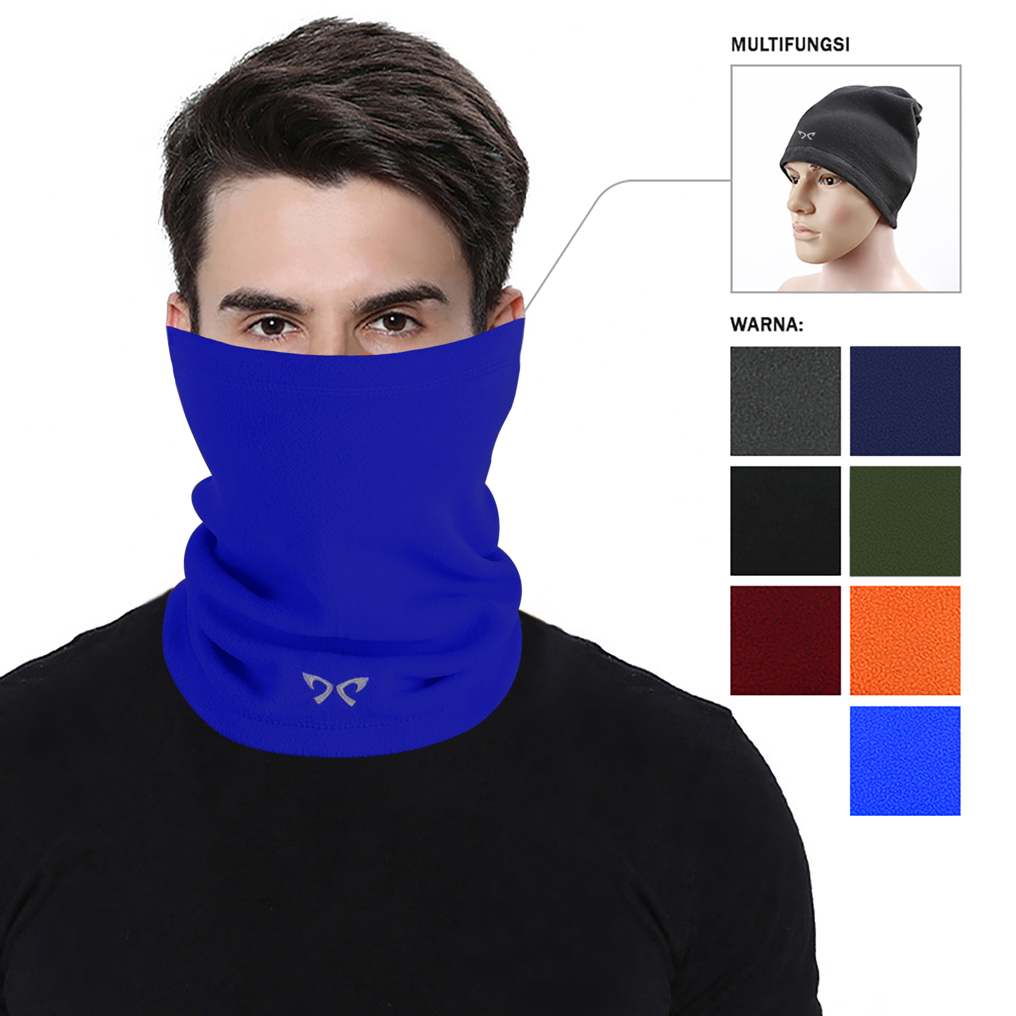 Elfs Active - Masker Polar Thermal Multifungsi Bandana Beanie Hat untuk Musim Dingin / Winter Harga 50,000 rupiah*Gratis Ongkir
