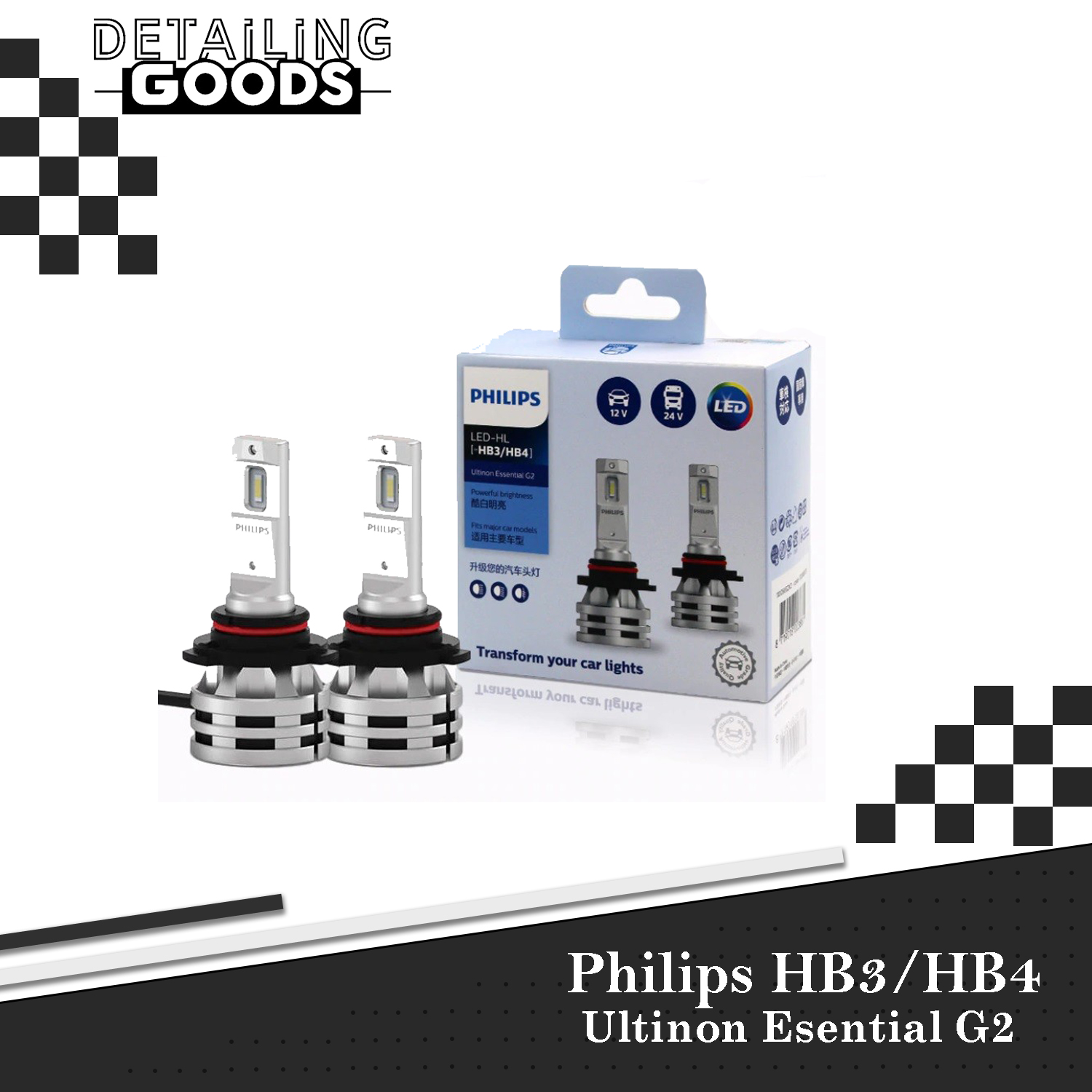 Philips Ultinon Essential G2 LED HB3 HB4 6500K Lampu Mobil Putih Giá 640,000 Đồng*Miễn phí vận chuyển