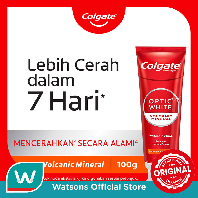 Colgate Pasta Gigi Optic White Volcanic Mineral 100g