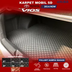 Karpet Haima Mobil Toyota Vios Tahun 2014-Now Fullset Bagasi