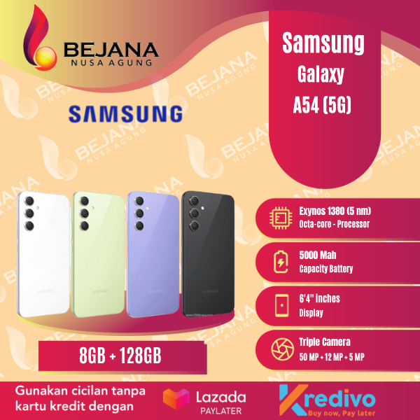 Samsung Galaxy A54 5G Smartphone ( 8GB + 128GB ) Garansi Resmi Harga  5,399,000 Ringgit*Penghantaran Percuma
