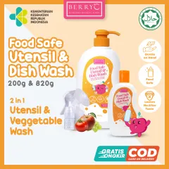 BerryC Food Safe Utensil & Dish Wash 200G 820G Sabun Cuci Botol Susu Bayi Baby Bottle Soap Cleanser