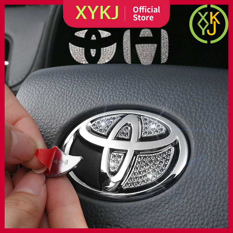 Stiker Dekorasi Setir Mobil Logo Setir Mobil Toyota Honda 1 Buah Bling Berlian Imitasi Car Steering Wheel Diamond Sticker Harga 36,379 Ringgit*Penghantaran Percuma