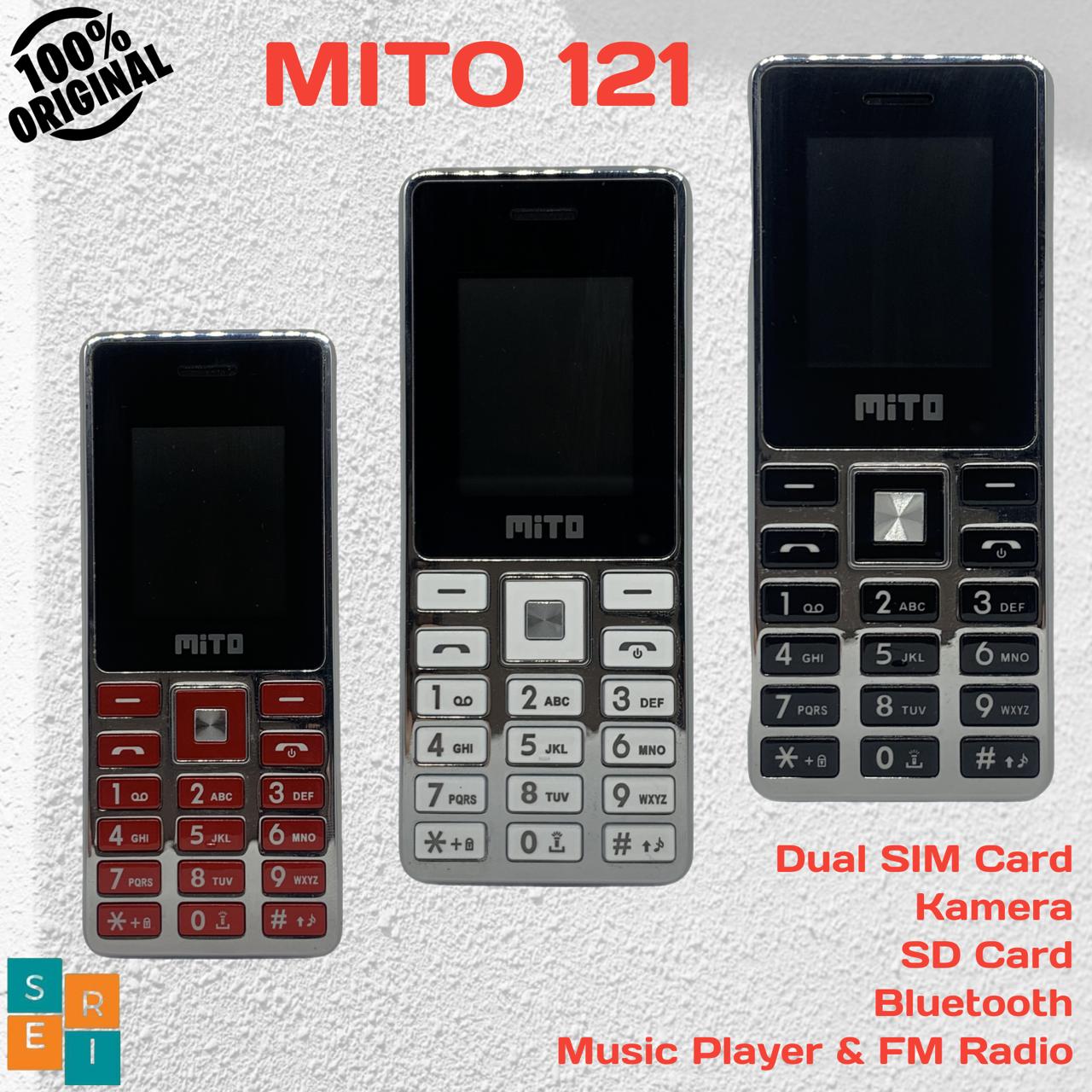 HP MITO 121 Promo Murah Cuci Gudang (BUKAN SMARTPHONE/ BUKAN ANDROID) + Tambahan SD Card VGen 4GB Class 10 Harga 134,000 rupiah*Gratis Ongkir