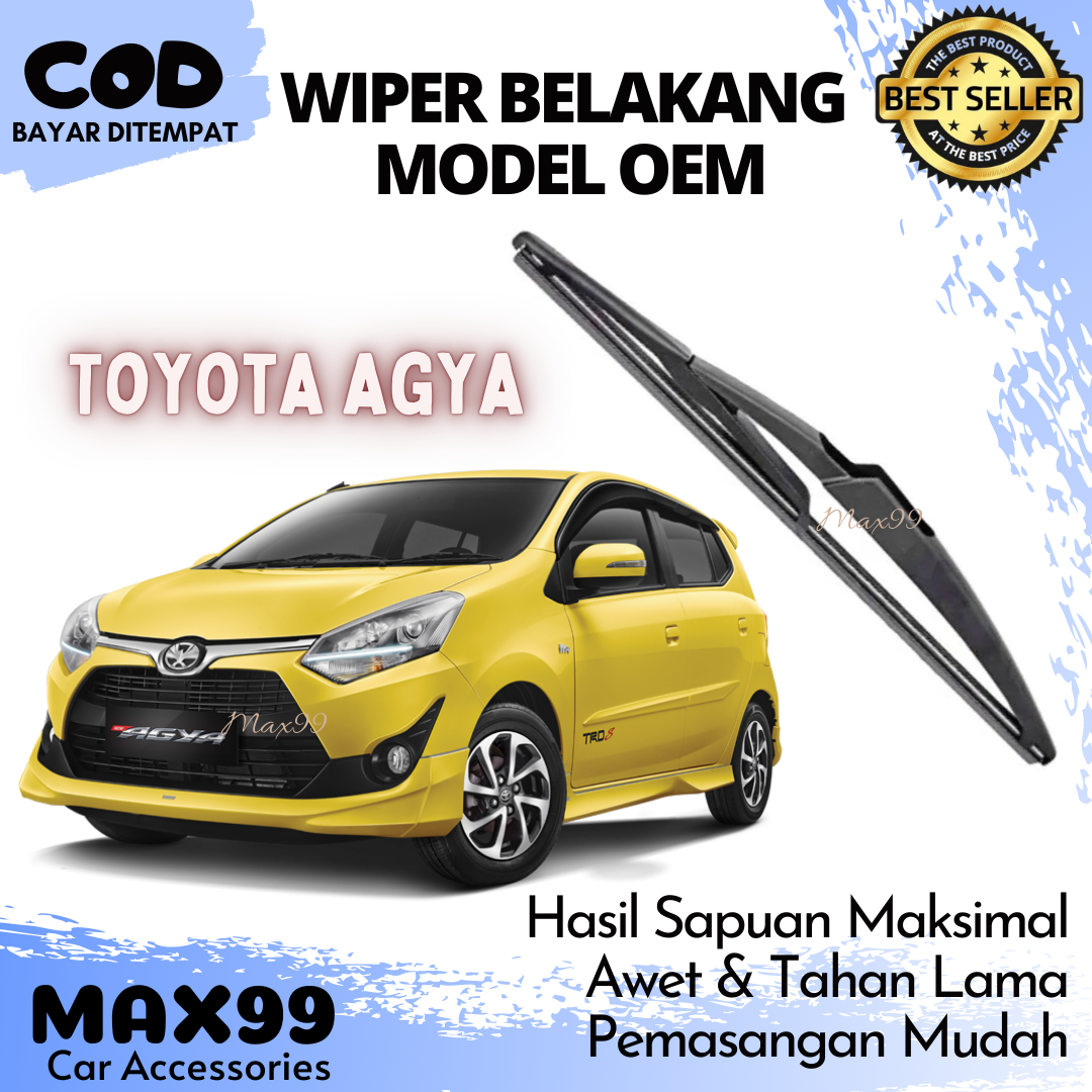 COD - Wiper Belakang Agya / Wiper Belakang Toyota Agya - Max99 Harga 32,500 rupiah*Gratis Ongkir