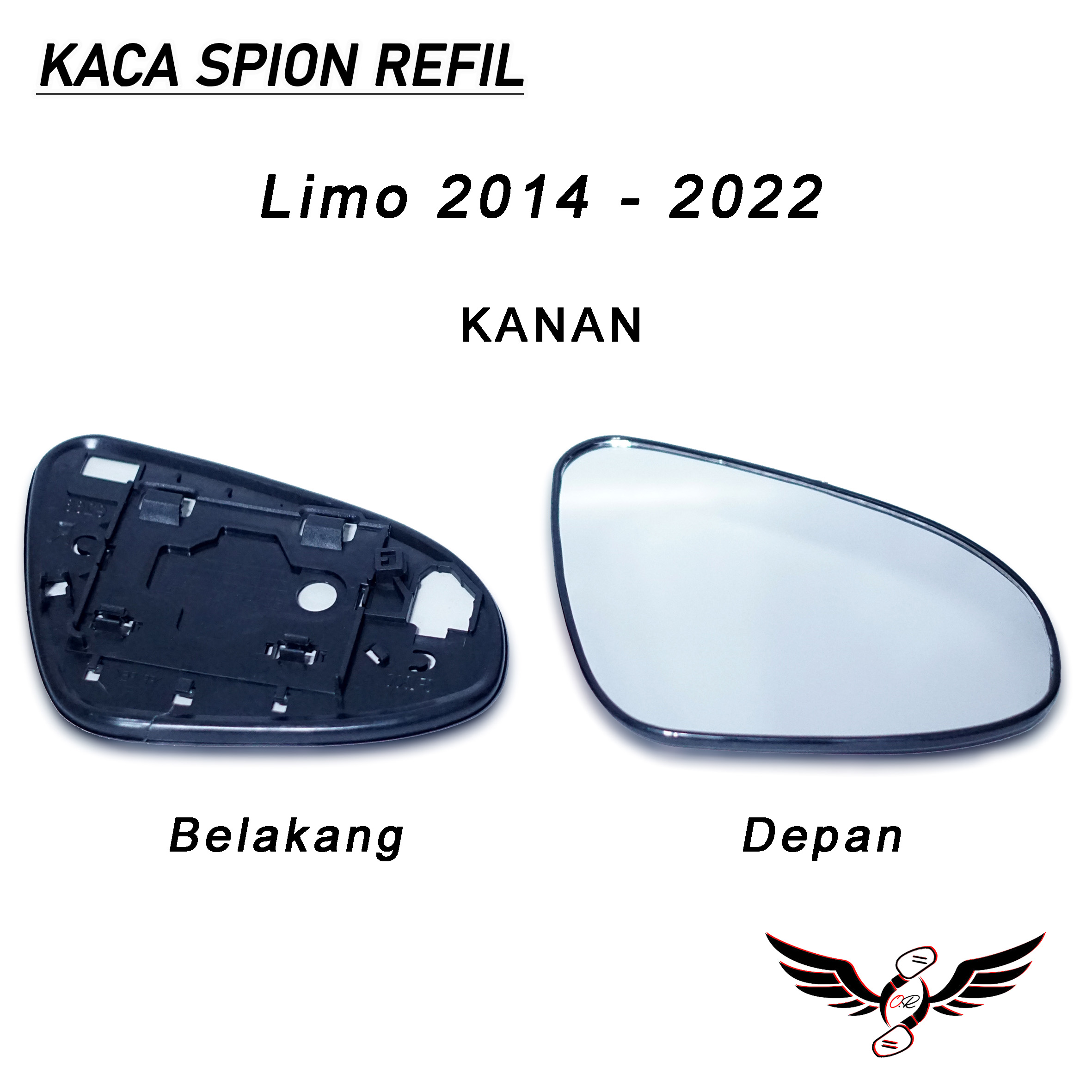 Kaca Spion Mobil Toyota Limo (Kanan) Harga 43,250 rupiah*Gratis Ongkir