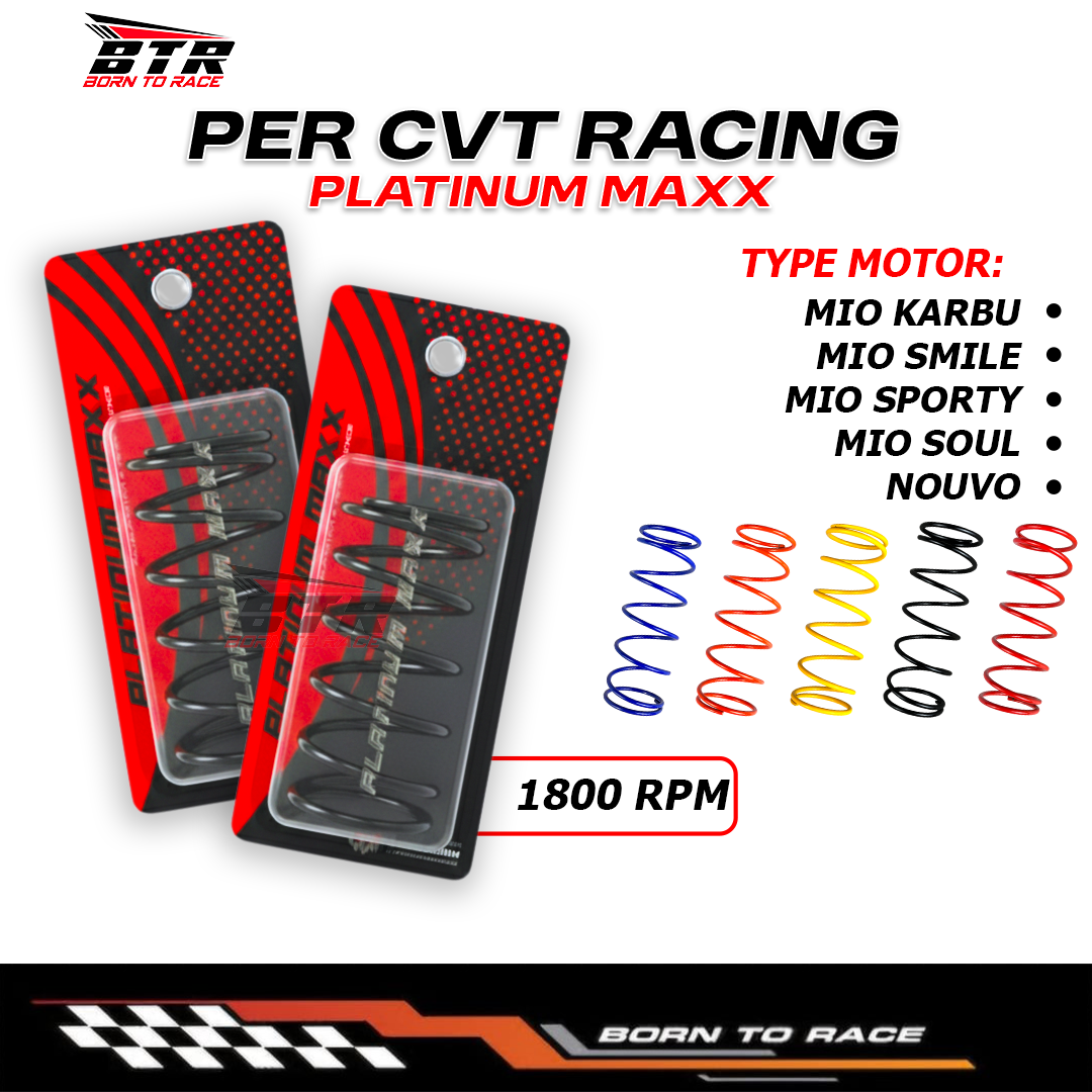 1800 Rpm Per Cvt Racing Mio Sporty-Mio Smile-Mio Karbu Per Cvt Racing 1800Rpm Per Cvt Platinum Maxx Harga 100,000 rupiah*Gratis Ongkir
