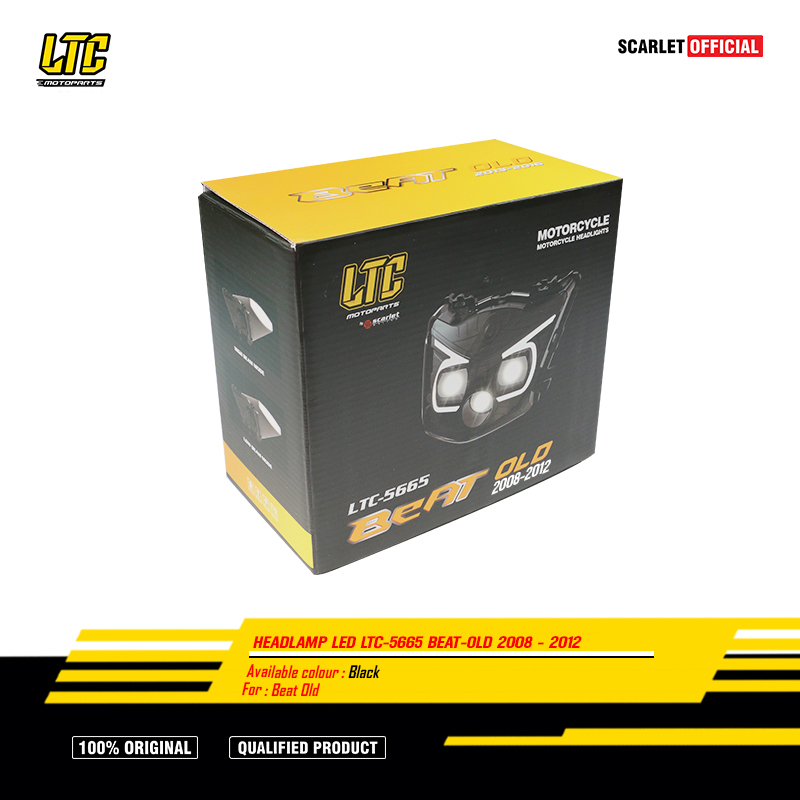 Ltc- Headlamp Led Headlight 5665 Beat Old Carbu 2008 - 2012 Harga 371,000 rupiah*Gratis Ongkir