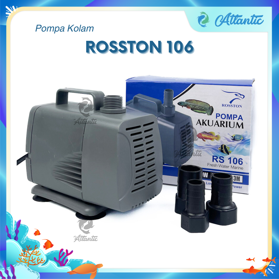 Rosston pump Rs 104 105 106 water pump hydroponic aquascape pond aquarium pump Harga 59,000 rupiah*Gratis Ongkir