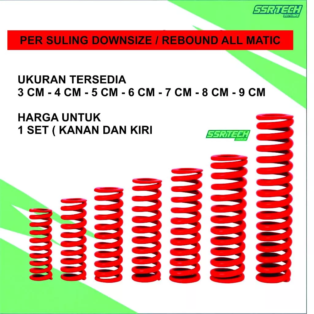 [Red] per flute front shock rebound down size lus ADV Nmax Aerox Alpha Harga 12,500 rupiah*Gratis Ongkir