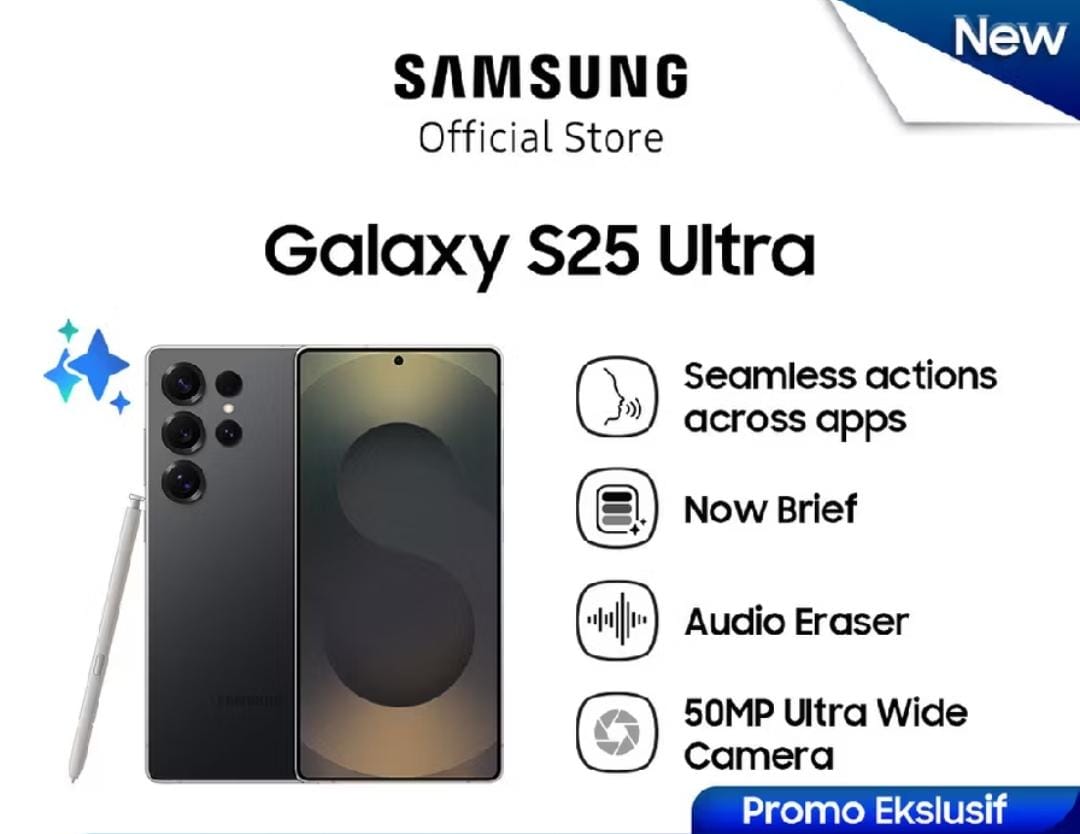 SAMSUNG GALAXY S25 ULTRA 5G 12GB/256GB - 12GB/512GB GARANSI RESMI Harga 21,630,000 rupiah*Gratis Ongkir