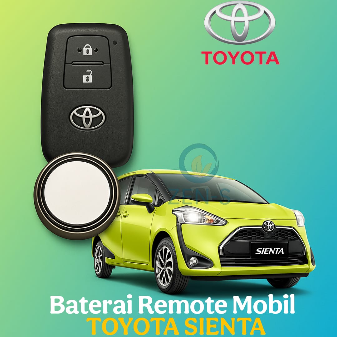 Original Toyota Sienta Car Alarm Remote Key Battery Battery Sienta New Long Lasting Giá 13,500 Đồng*Miễn phí vận chuyển