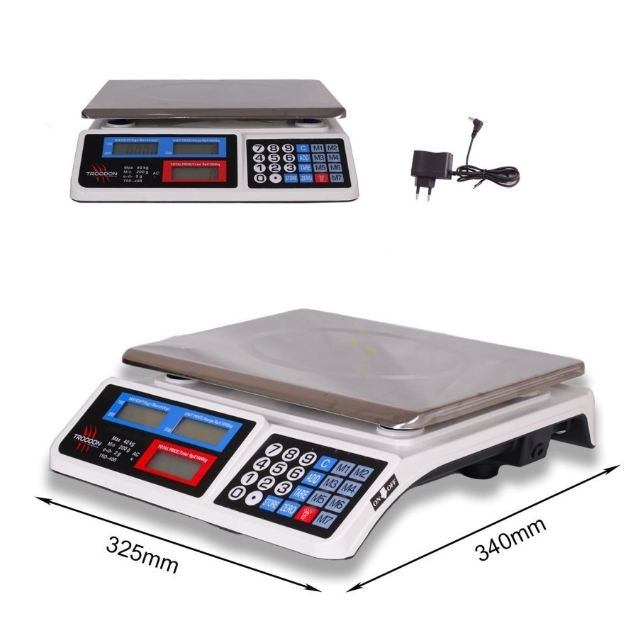 Timbangan Sayur / Dapur Digital Troodon Digital Scale Electronic 40KG Harga  169,999 rupiah*Gratis Ongkir