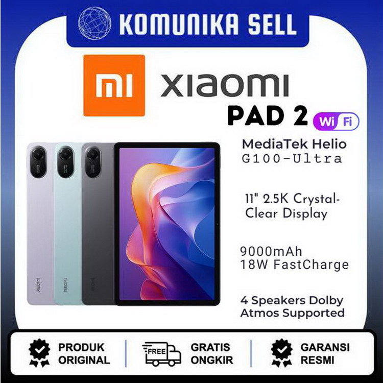 Xiaomi Redmi Pad 2 - 4GB/128GB Harga  2,305,000 Ringgit*Penghantaran Percuma