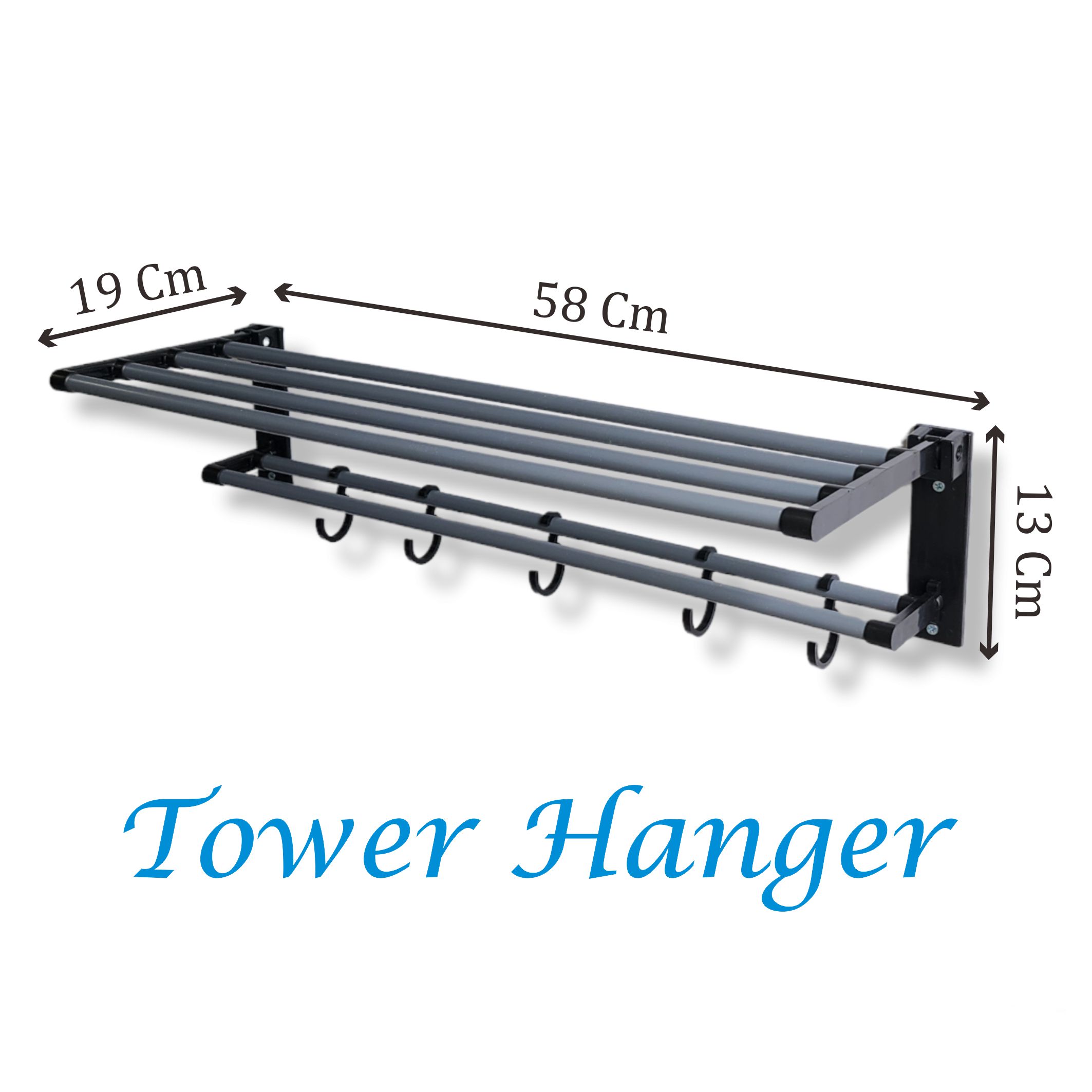 Toko1688 - emuran Handuk Towel Bar Towel Hanger Rak Kamar Mandi Serbaguna 1015 Harga 31,500 rupiah*Gratis Ongkir