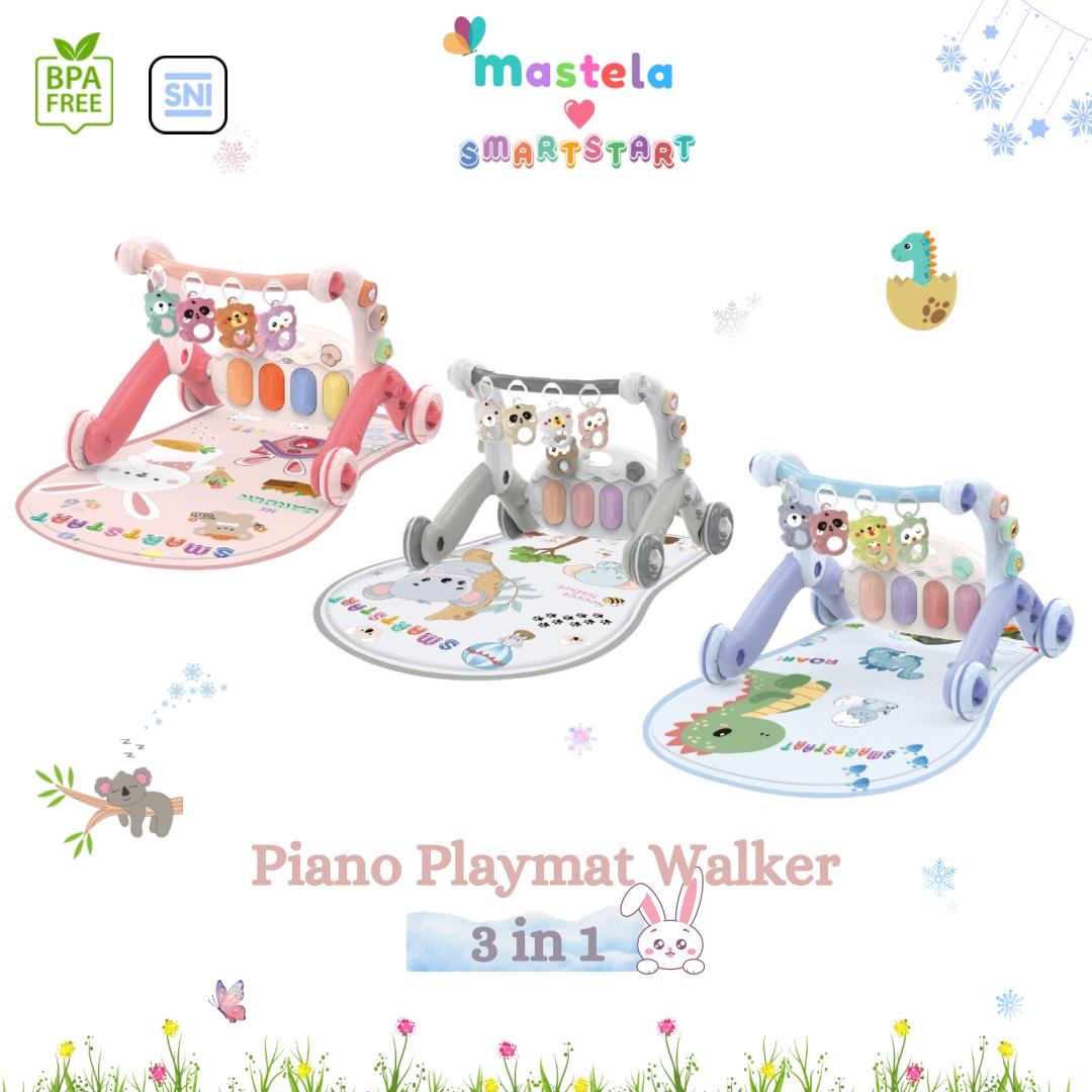 MASTELA Activity / Push Music Walker - Baby Walker Music, Play and Learn 3 in 1 with Push Walker, Pian…