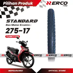 ERCO TIRE Ban Luar Motor Ring 17 ERCO NonTubeless Ukuran 275-17 Motif Supra, Jupiter, Shogun, Jupiter MX, Astrea, Grand, Kharisma