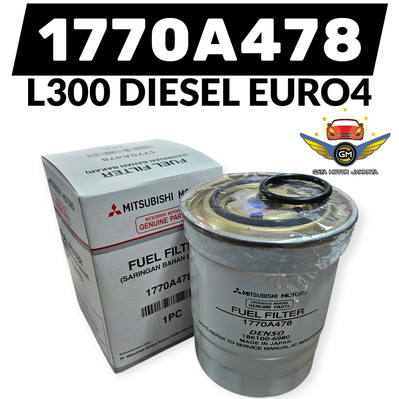 Filter solar Mitsubishi L300 diesel euro4-solar filter 1770a0478 Harga 90,000 rupiah*Gratis Ongkir