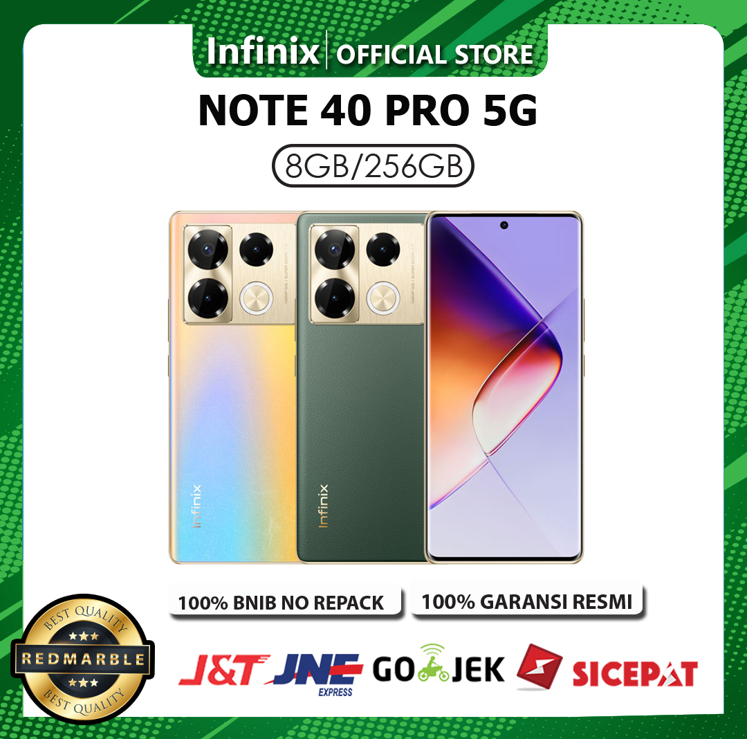 Infinix Note 40 Pro 5G 8/256 New Garansi Resmi Harga  3,419,000 Ringgit*Penghantaran Percuma