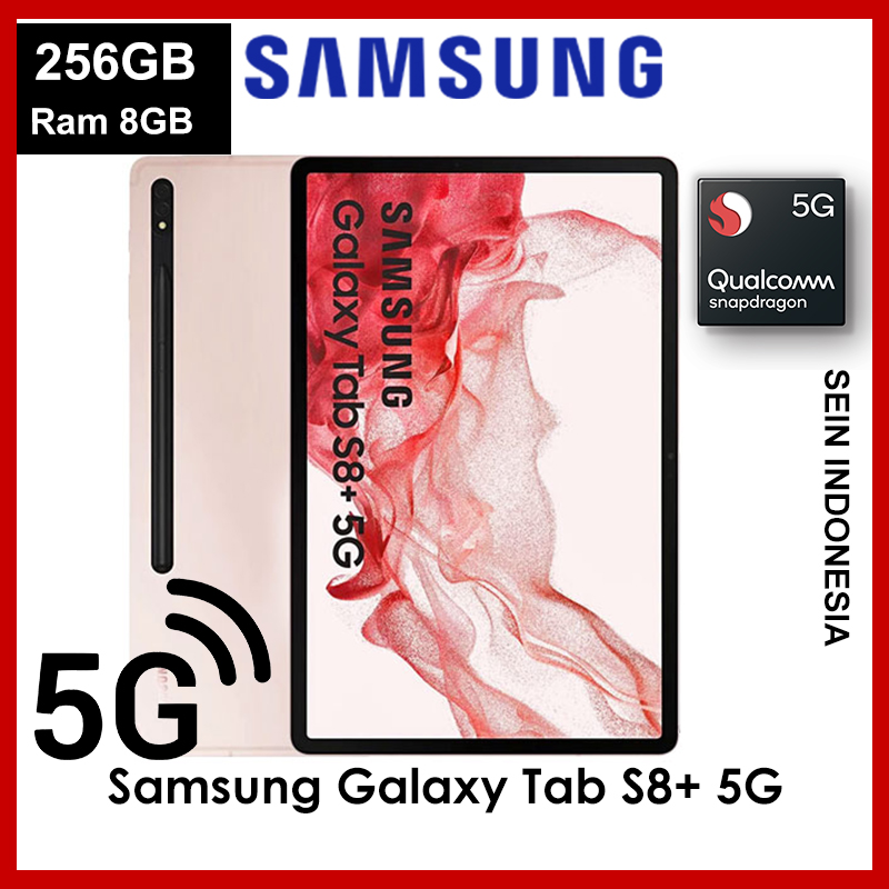 SAMSUNG GALAXY TAB S8 PLUS 5G SEIN & GLOBAL / S8+ 5G 256GB RAM 8GB - SEIN Harga 10,990,000 rupiah*Gratis Ongkir