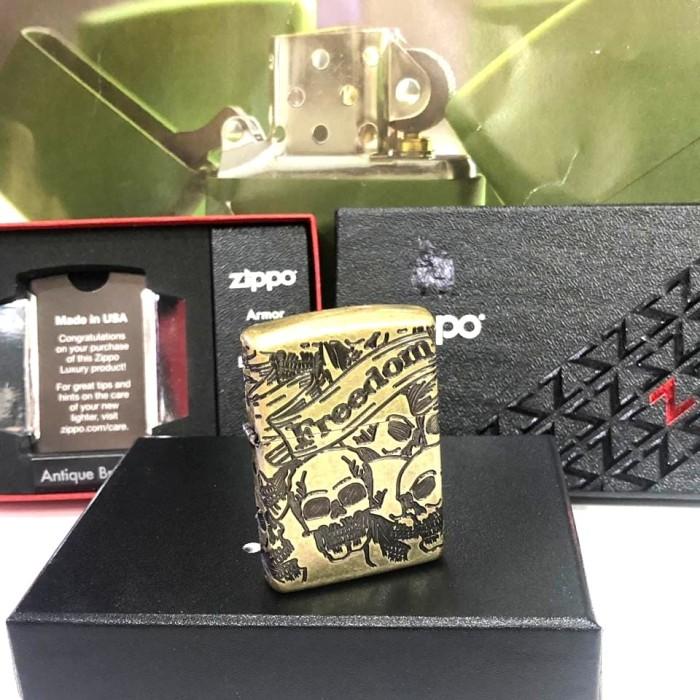 ZIPPO 49035 ARMOR FREEDOM SKULL 4 SIDES - GHOSTORE7 Giá 1,504,000 Đồng*Miễn phí vận chuyển