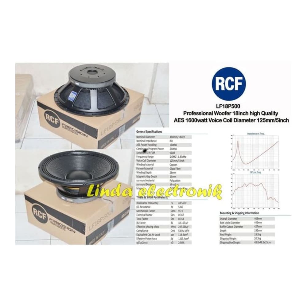 speaker rcf 18 p500