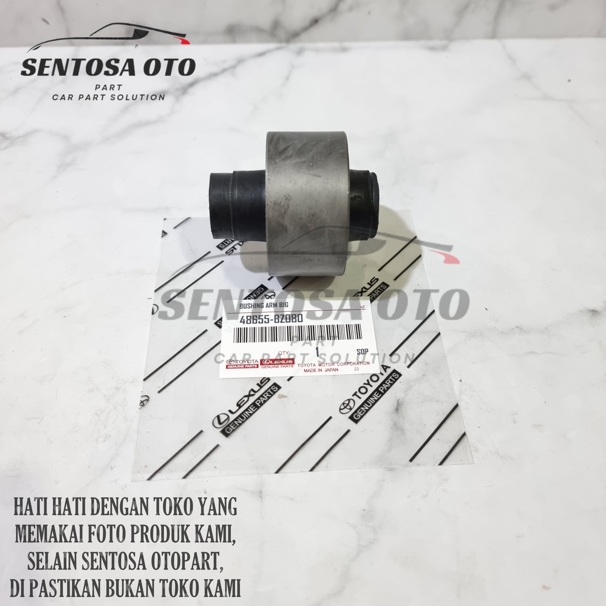 Bushing Lower Arm Besar Depan Agya Ayla P/N 48655-BZ080 Harga 52,500 rupiah*Gratis Ongkir