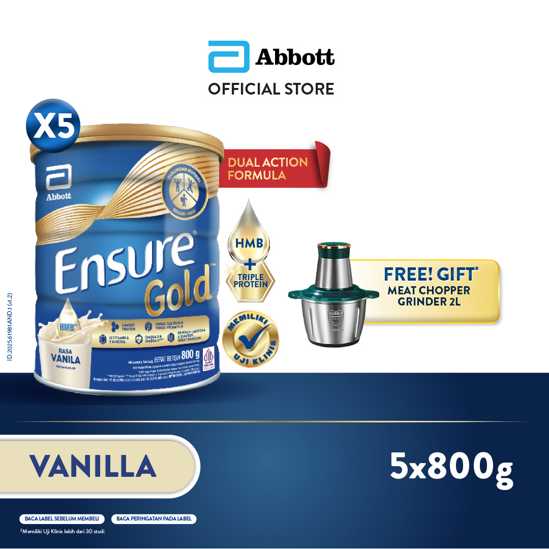 Ensure gold HMB vanilla 800gr X5 Harga  1,491,600 rupiah*Gratis Ongkir