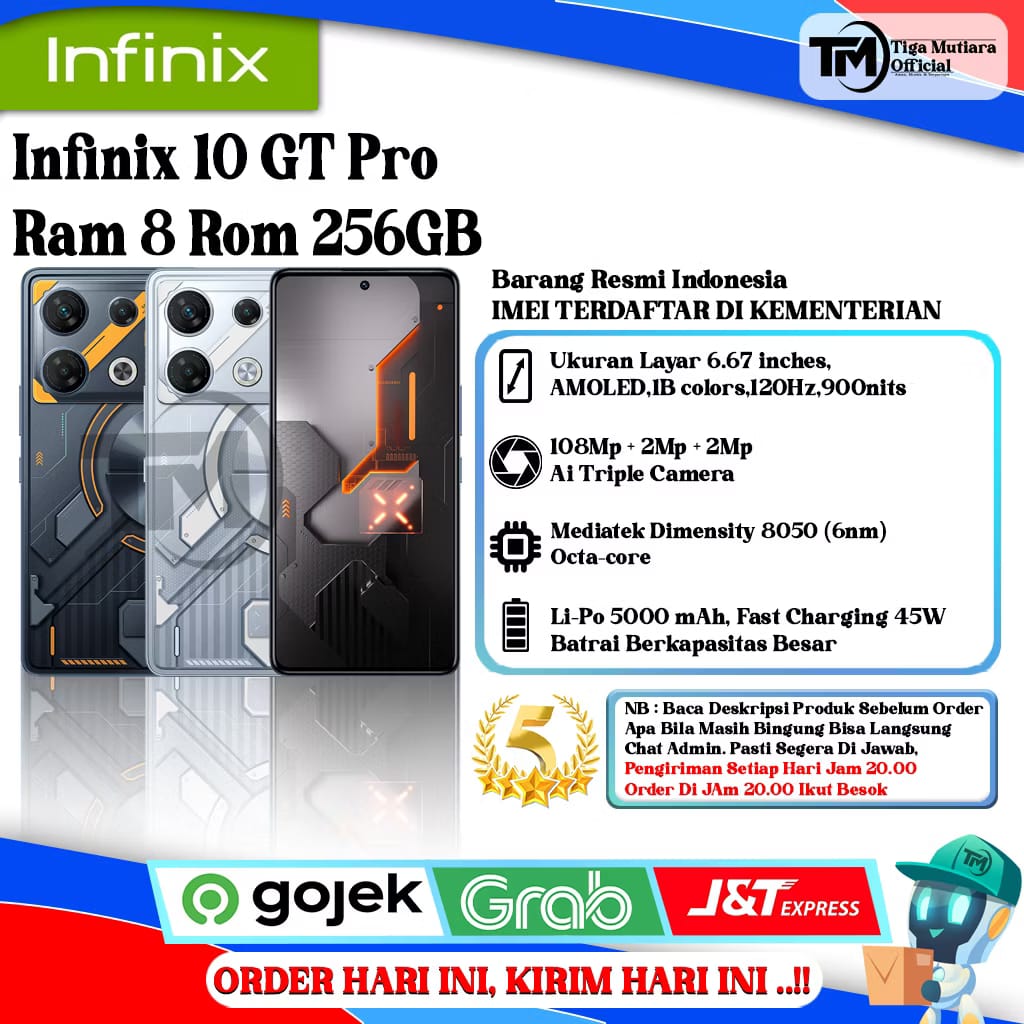 Infinix GT 10 Pro Ram 8 Rom 256GB Giá 3,150,000 Đồng*Miễn phí vận chuyển