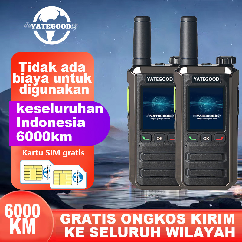 YATEGOOD G19 walkie-talkie Interkom Tanpa Batas Jarak Interkom Siaga Ultra Panjang Portabel Lebih dari 6000KM 4G 5G Harga  780,205 Ringgit*Penghantaran Percuma