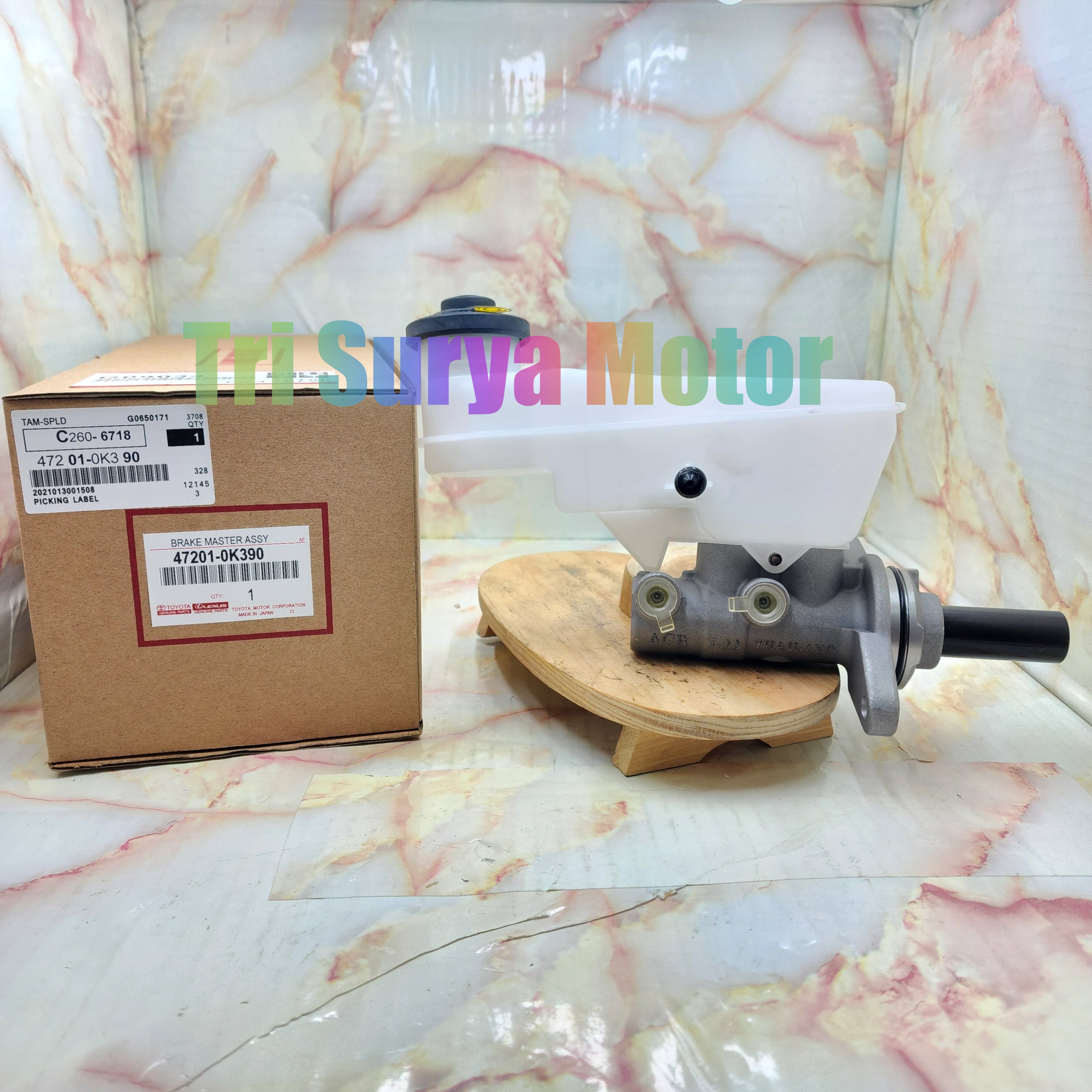 Brake Master Assy Master Rem Atas BM Assy Hilux Revo Fortuner VRZ Inova Reborn 2016-2022 47201-0K390 Harga 675,000 rupiah*Gratis Ongkir