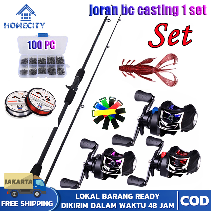 Joran carbon Hollow 1.8M set Reel bc titanium dragcliker