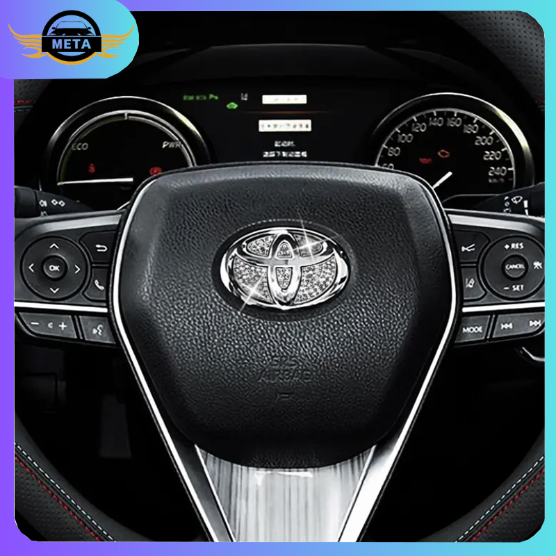 Logo Setir Mobil Bling Sticker Dekorasi Stir Mobil Berlian ​Imitasi Stiker Untuk Toyota Honda Harga 33,999 rupiah*Gratis Ongkir