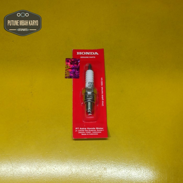 BUSI MOTOR HONDA DENSO U22 GRAND MIO JUPITER VEGA SMASH SUPRA SATUAN Harga 9,814 rupiah*Gratis Ongkir
