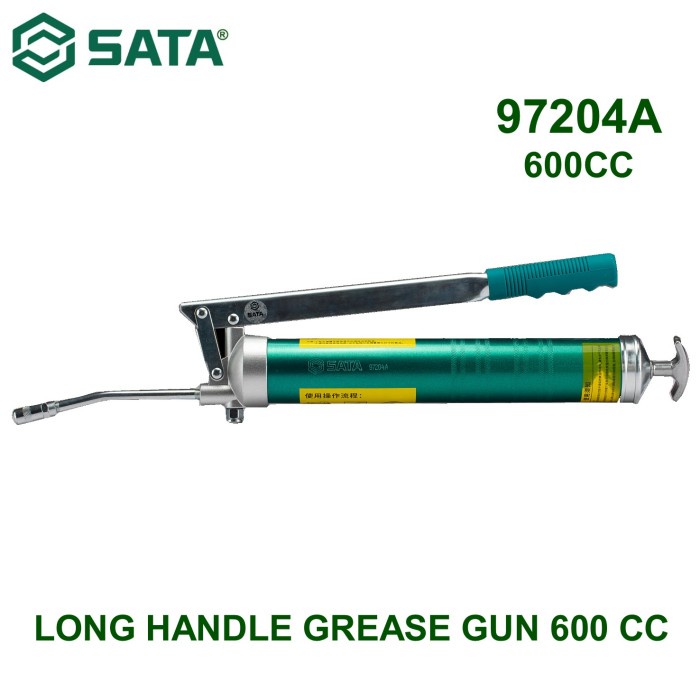 Sata Tools 600cc Pompa Gemuk 97204A Long Handle Grease Gun Harga 678,000 rupiah*Gratis Ongkir