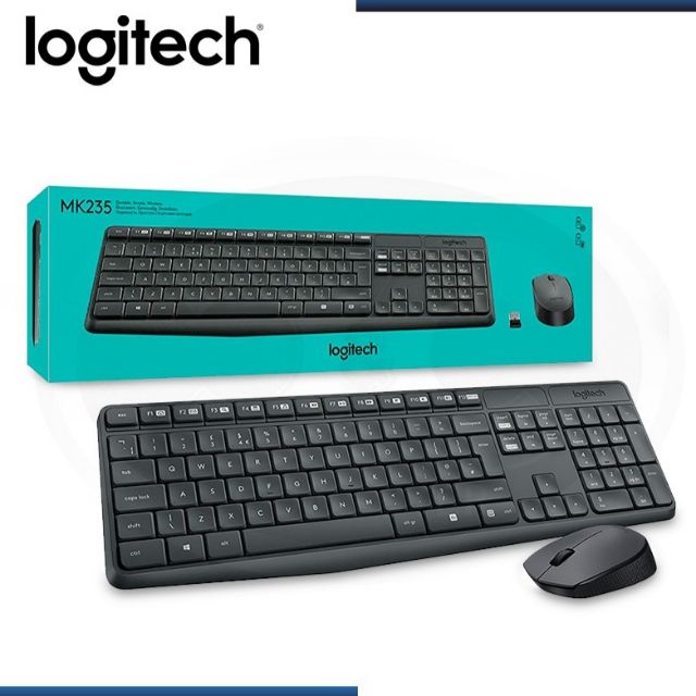 Logitech MK235 Wireless Keyboard and Mouse Lazada Indonesia