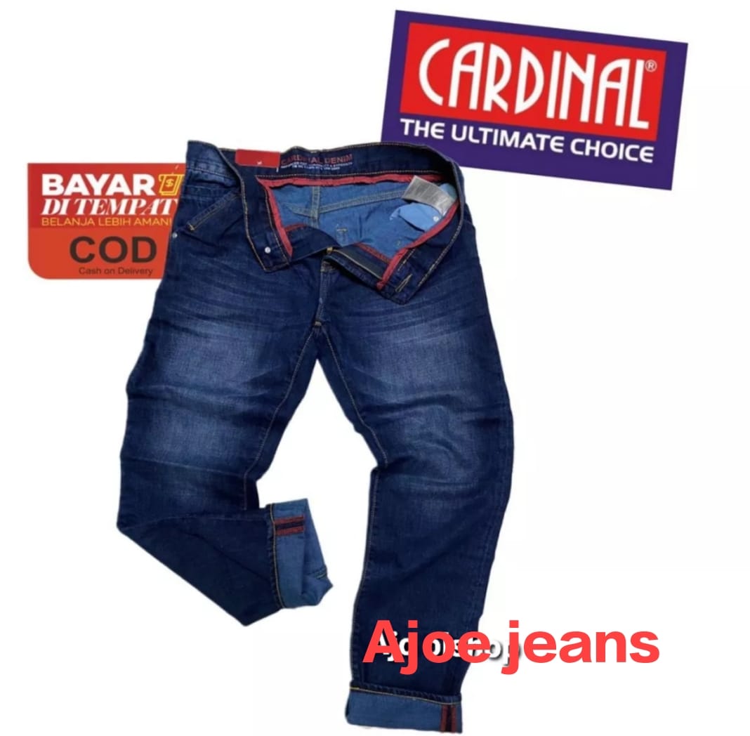 JEANS PRIA CARDINAL REGULER - CARDINAL 