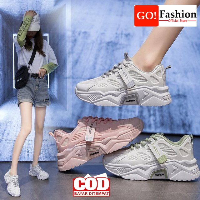 New Sepatu Import GF-081 Sepatu Model Korea Sneakers Wanita Import Premium Quality