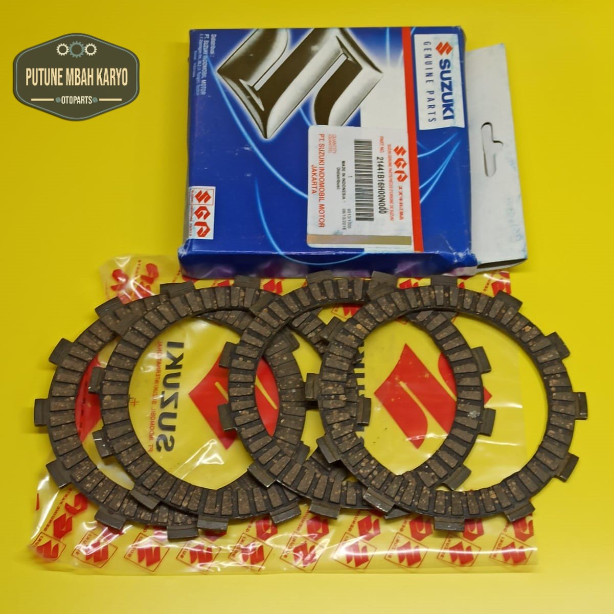 Kampas Kopling Plat Kopling Suzuki Smash Shogun 125 Harga 28,738 rupiah*Gratis Ongkir