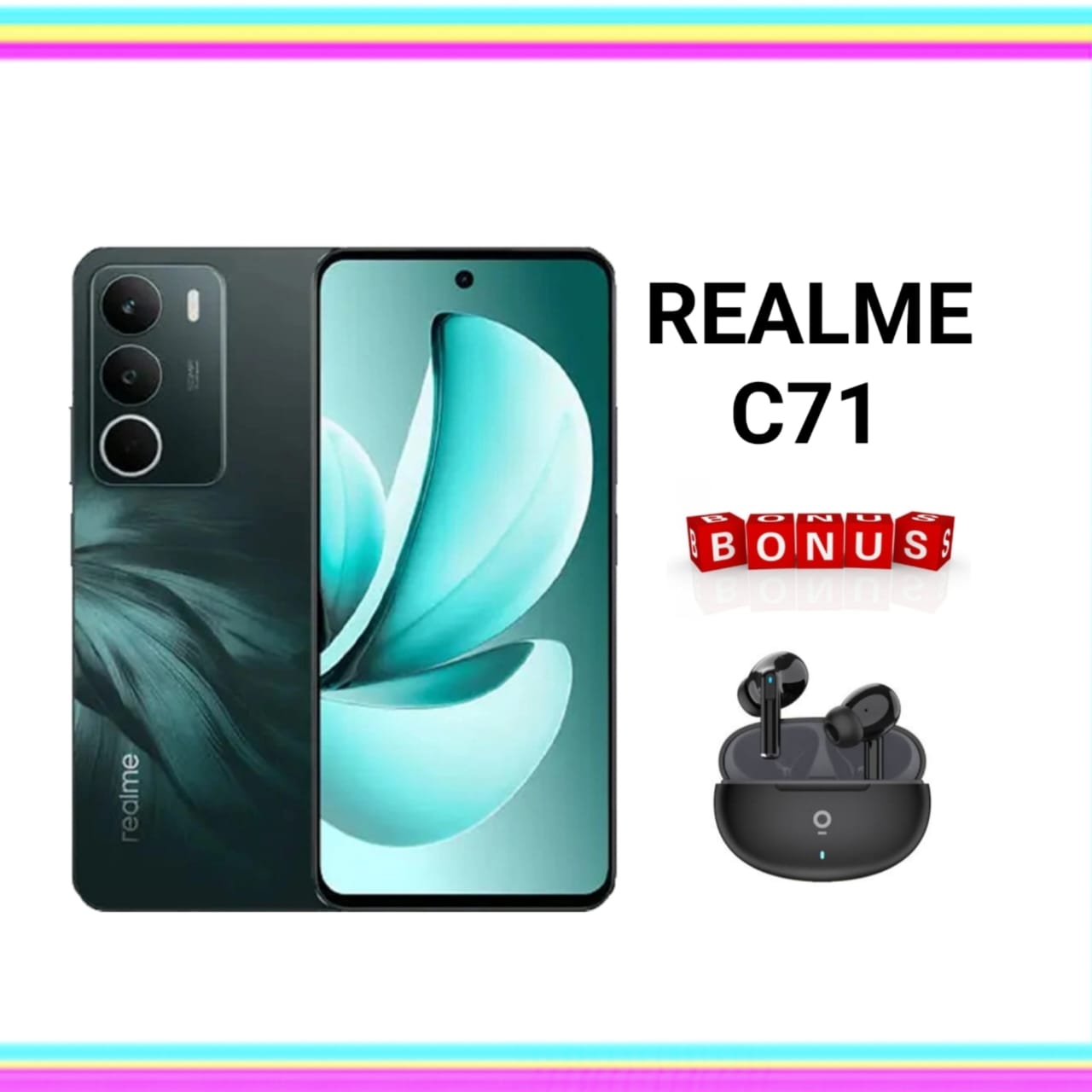REALME C71 4/128 & 6/128 & 8/128 NEW GARANSI RESMI Giá 1,569,000 Đồng*Miễn phí vận chuyển
