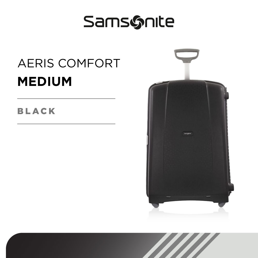 Lazada Indonesia - Samsonite Koper Hardcase Aeris Comfort Medium 25 inch – Black