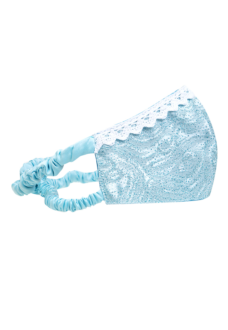 Hamlin Evelyn Masker Wanita Princess Headloop Mask 2 Ply Breathable Material Brokat ORIGINAL - Blue Harga 147,000 Ringgit*Penghantaran Percuma