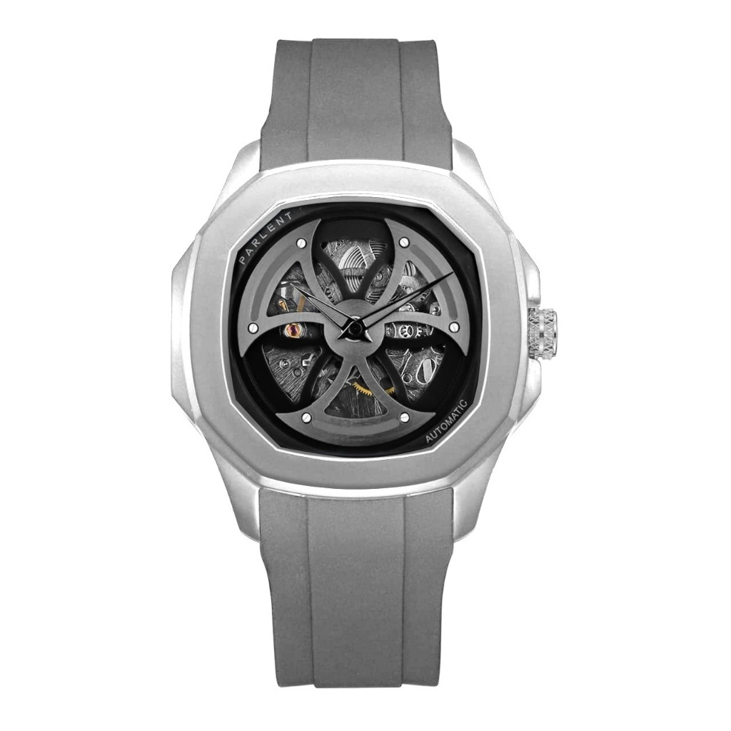 Jam Tangan Pria Parlent Gallant Rotary Rubber Business Fashion