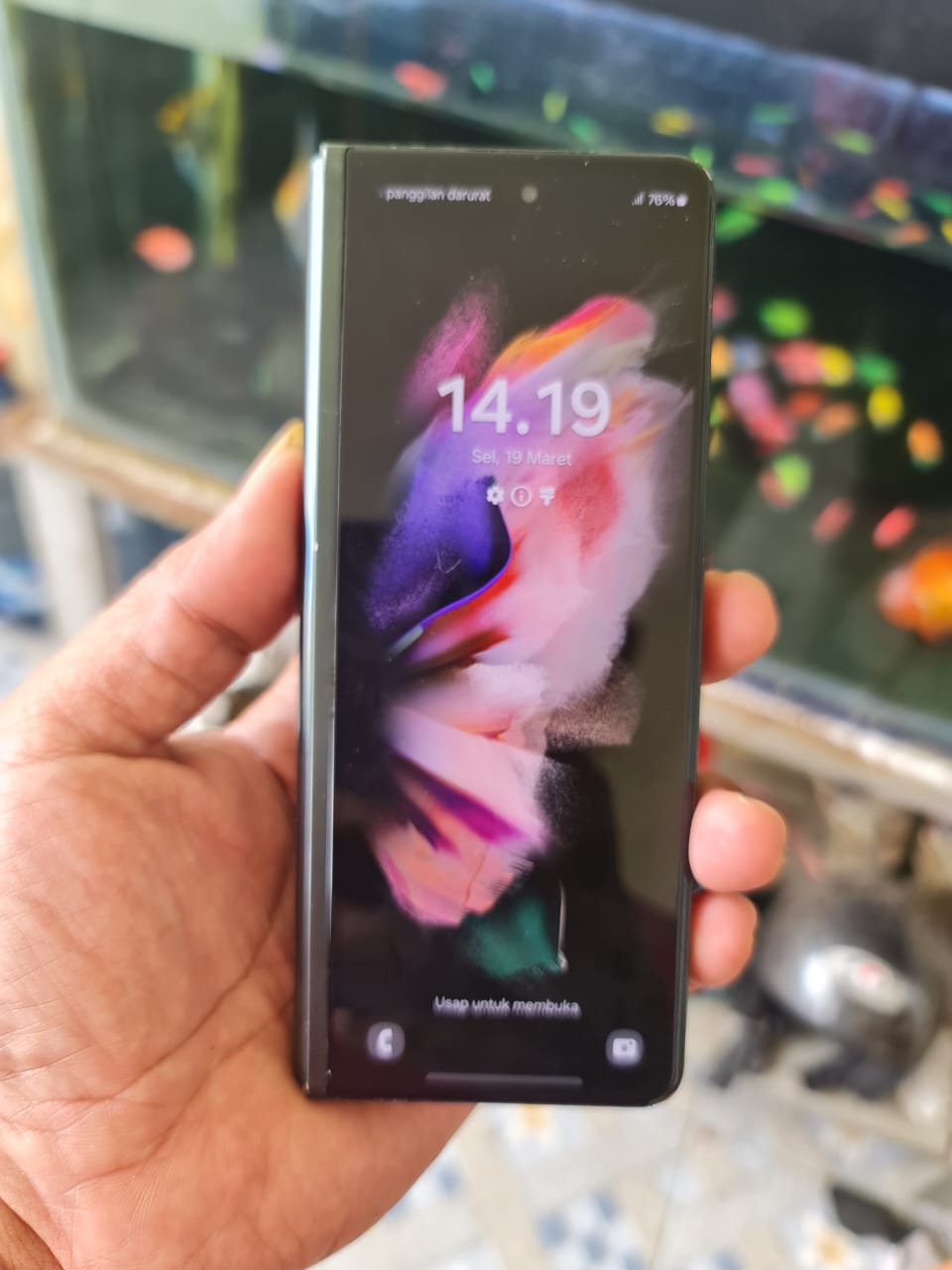 Deals!!! Samsung Galaxy Z fold 3 12/256 - Z fold 3 Ram 12GB internal 256GB ex official turn signal minus LCD in off Harga  4,995,211 Ringgit*Penghantaran Percuma