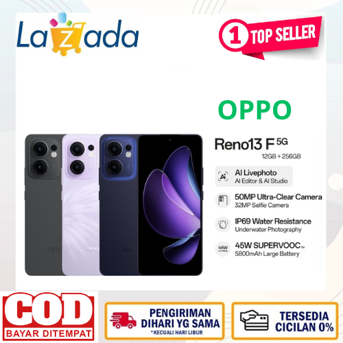 Oppo Reno 13 F 5G 12/256GB 8/256GB (+ 12GB extended RAM) Giá 3,669,408 Đồng*Miễn phí vận chuyển