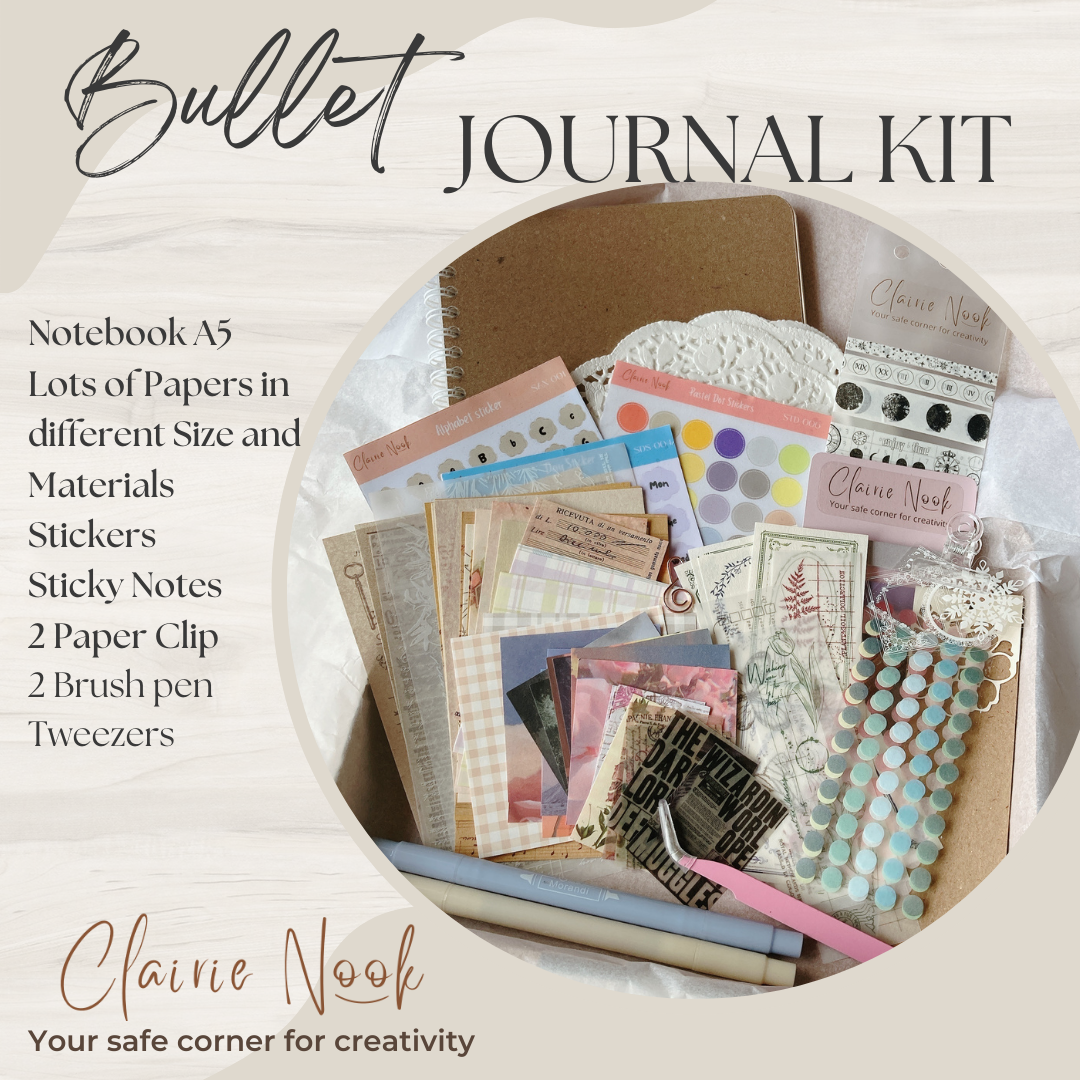 Jual Clairie Nook Bullet Journal Kit - Dekorasi Diary Notebook Scrapbook  diy Bullet Journal