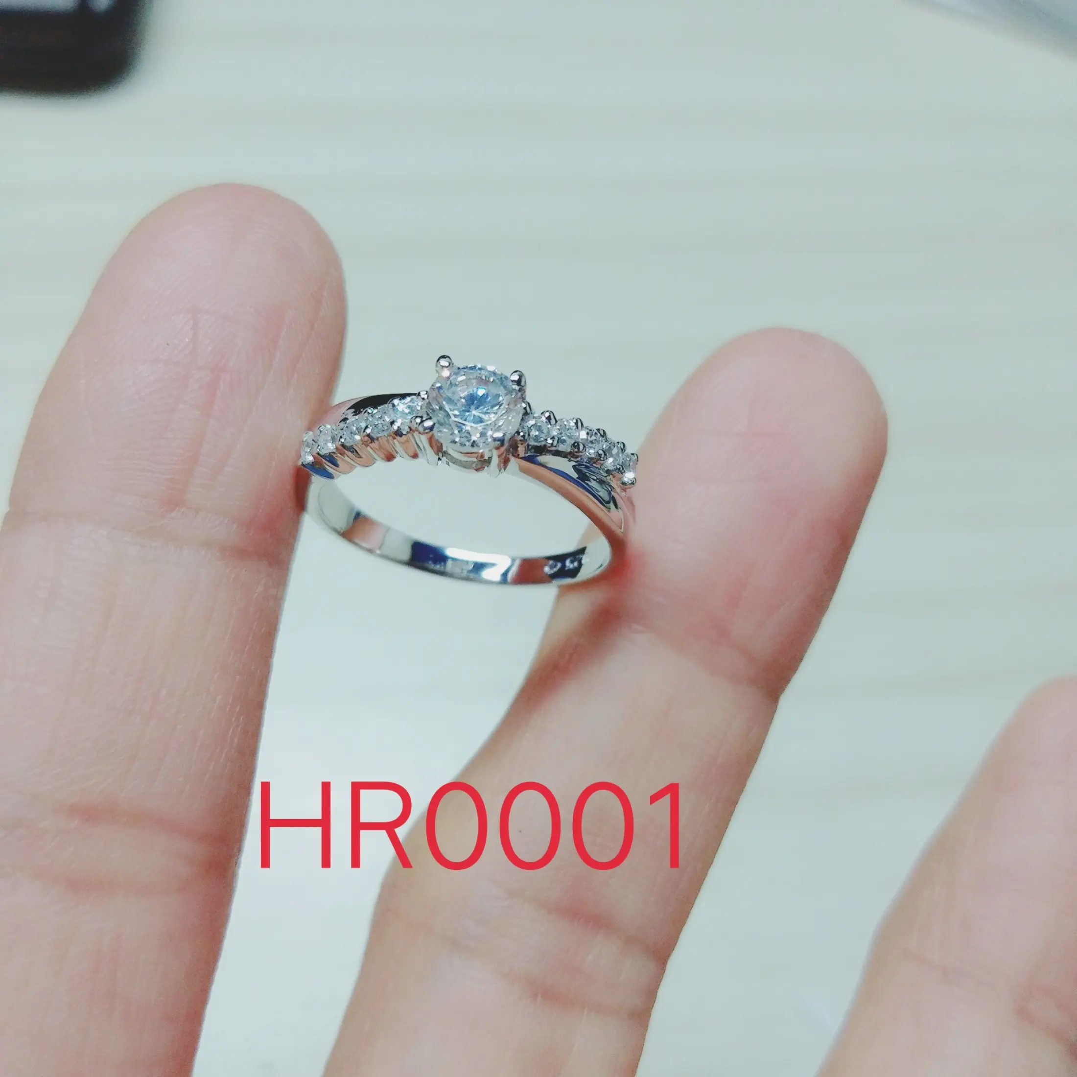Cincin Silver Lapis Emas Putih Cap 925 Size 10 17 Hr0001 Lazada Indonesia